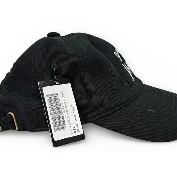 Be Kind Black Baseball Cap with White Embroidery - Picture 3 of 7